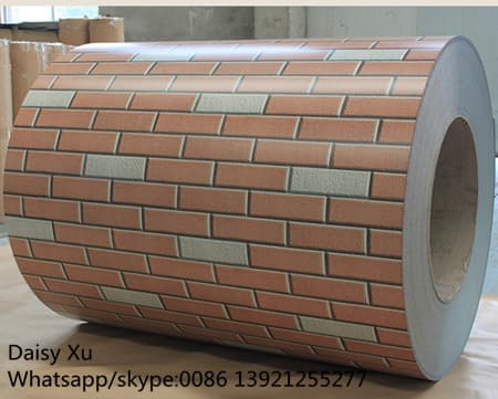 Brick pattern color coated PPGI coils
